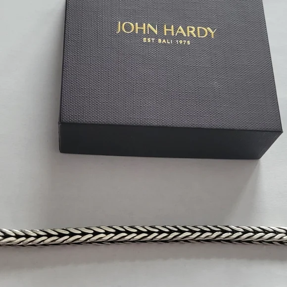 John Hardy Sterling Silver Box Braided Chain Bracelet - Picture 2 of 10